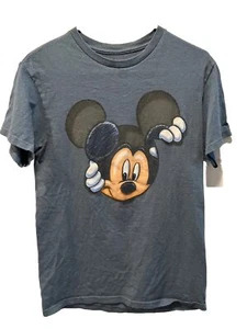 Disney Herren T-Shirt Small Peeking Mickey Mouse grau - Bild 1 von 5