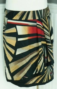 Worthington Petite Women's SIZE 14P Pleated Layered Ruffle Colorblock Lined  - Picture 1 of 4