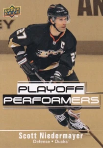09-10 UPPER DECK PLAYOFF PERFORMERS - SCOTT NIEDERMAYER #PP12 ANAHEIM DUCKS - Picture 1 of 1