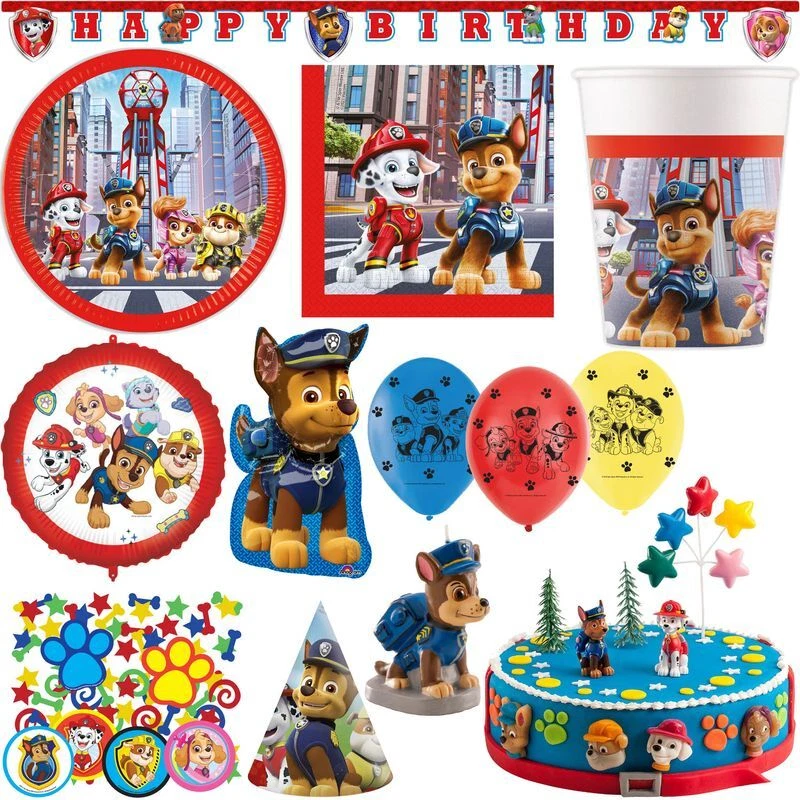 Paw Patrol Decorazione Festa Compleanno Film Per Bambini Set Di Decorazioni - Immagine 1 di 1