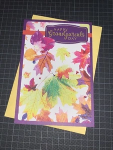 Hallmark Grandparents Day Card: Colorful Leaf Nothing But The Best Happy Special - Picture 1 of 8
