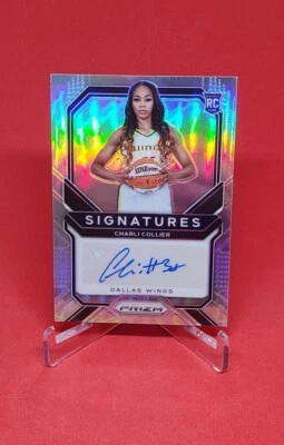 2021 Panini Prizm WNBA Silver Prizm Signatures Charli Collier Auto #SG-CCL Wings - Image 1 of 2