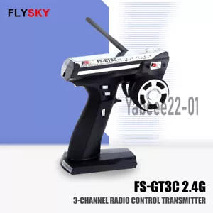 Flysky 2,4 GHz FS-GT3C 3 canali trasmettitore e ricevitore LCD RC per auto/barca - Foto 1 di 10