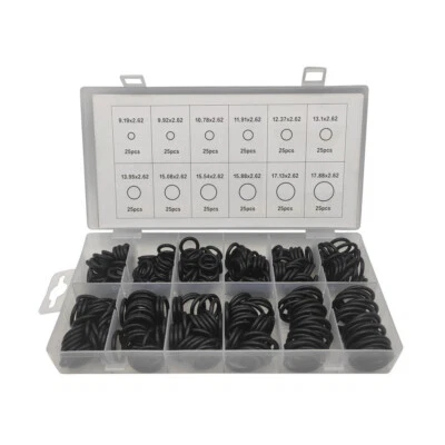 300Pcs O Rings Seal Gasket Washer Rubber Car A/C System Sealing Kit O-Ring - Image 1 of 4