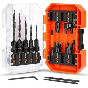 Countersink Drill Bit Set, 15PCS M2 Cobalt HSS Woodworking Tool Set - Picture 1 of 4