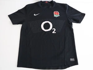 Camiseta deportiva negra auténtica Nike de rugby de Inglaterra 2011 para hombre mediana - Imagen 1 de 6