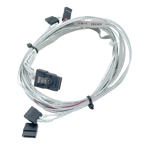 Supermicro CBL-SAST-0388L-02 IPASS Mini-SAS SFF-8087 do 4x SATA z paskiem bocznym - Zdjęcie 1 z 4