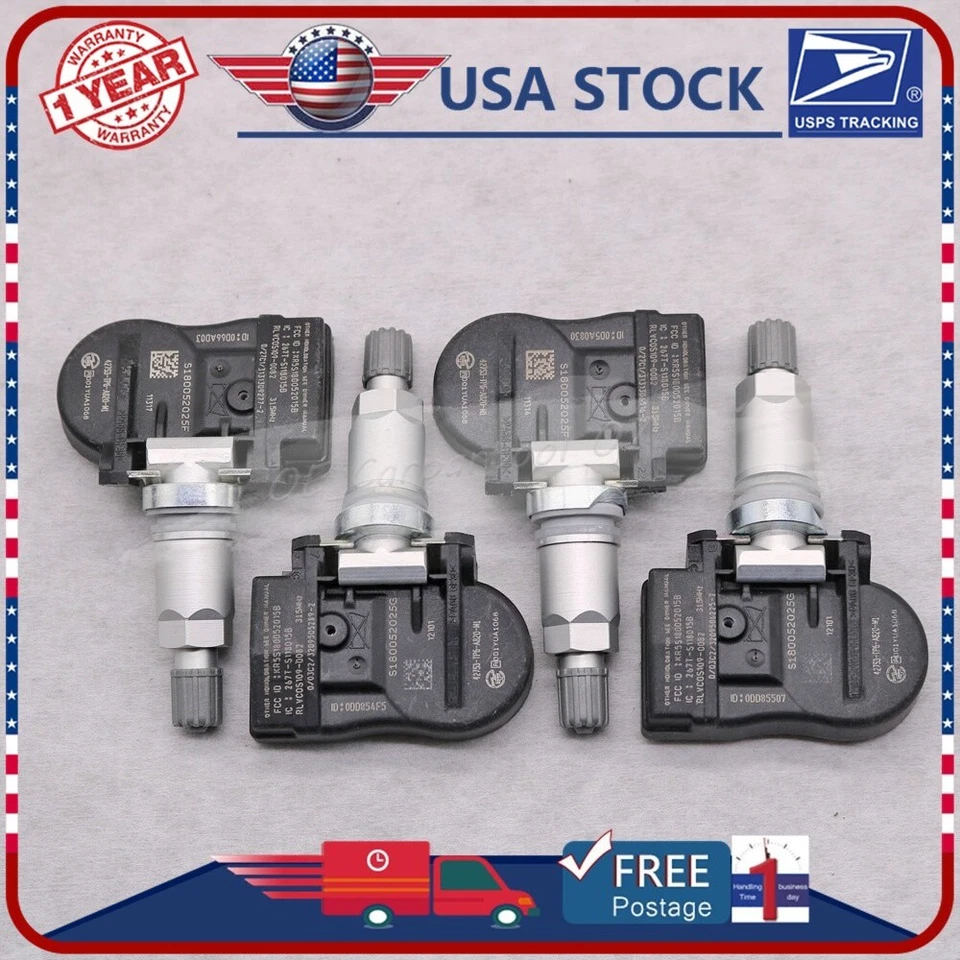 Sensor de presión de aire de neumáticos 42753-TP6-A820 4 piezas para Honda Accord Crosstour 2010-11 Foto 1 de 4