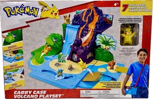 Pokemon Tragetasche Vulkan Playset mit 2" Pikachu Figur von Jazwares 2022 - Bild 1 von 1