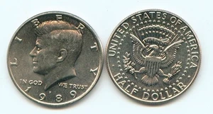 1989-P CLAD Kennedy Half Dollar Nice Coin (RK 9867) - Picture 1 of 1