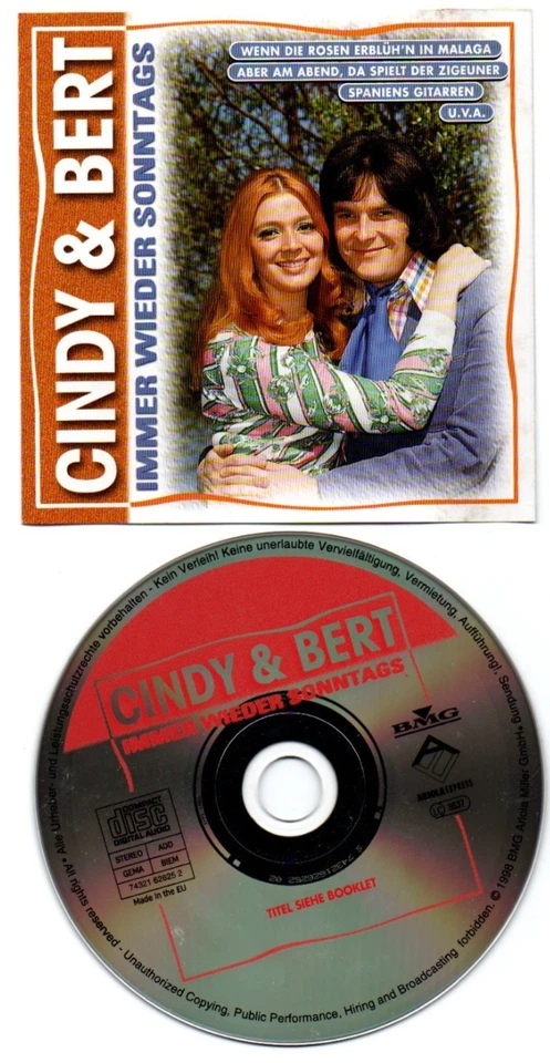 Cindy & Bert - Immer wieder sonntags (16-Tracks-CD Black Sabbath Cover Paranoid) - Bild 1 von 1