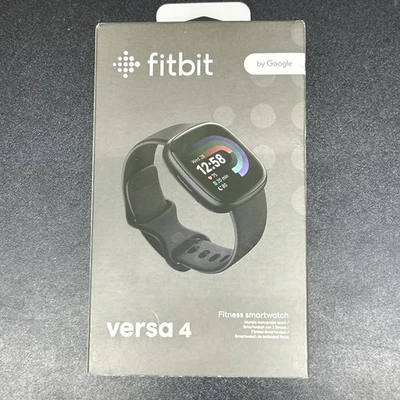Fitbit Versa 4 Fitness Smartwatch - Black - Image 1 of 2