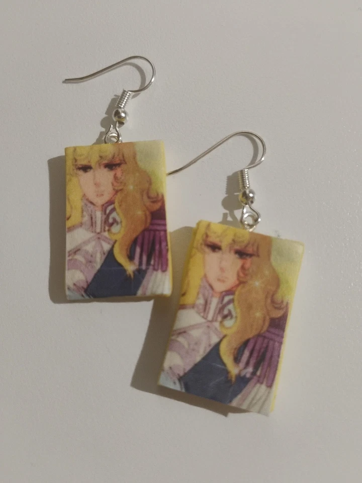 ORECCHINI IN FIMO FATTI A MANO CARTOON ANNI 80 LADY OSCAR - Immagine 1 di 3