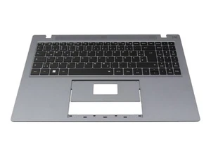 Teclado original Medion 40083728 incl. Topcase DE (alemán) negro/gris con Ba - Imagen 1 de 4