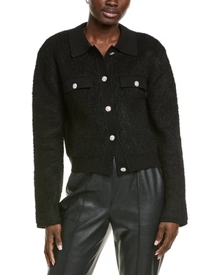 Женская куртка на пуговицах из шерстяной смеси Endless Rose с воротником - Изображение 1 из 3