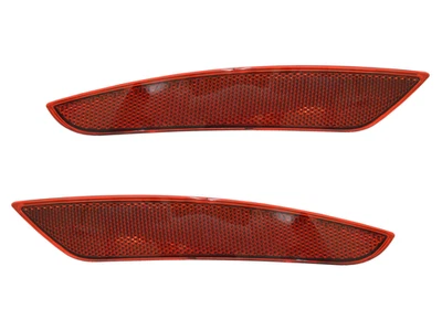 Reflektor Set für VW Golf 6 Cherry Kirsch Rot Rückstrahler Stoßstange TYC - Bild 1 von 4