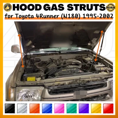 Puntales de capó para Toyota 4Runner (N180) 1995-2002 amortiguadores de gas soportes de elevación de choque Foto 1 de 4