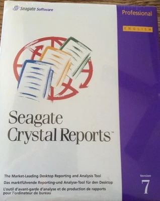 Seagate Crystal Reports versión profesional 7 - nuevo en caja SW Foto 1 de 2