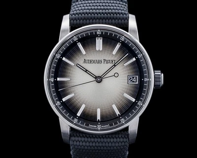 Audemars Piguet 15210QT.OO.A064KB.01 Code 11.59 Ceramic / SS Smoked Beige Dial - Image 1 of 4