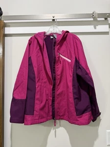 Free Tech Damen Jacke Kapuze durchgehender Reißverschluss - Fuchsia - Größe 2X - Bild 1 von 3