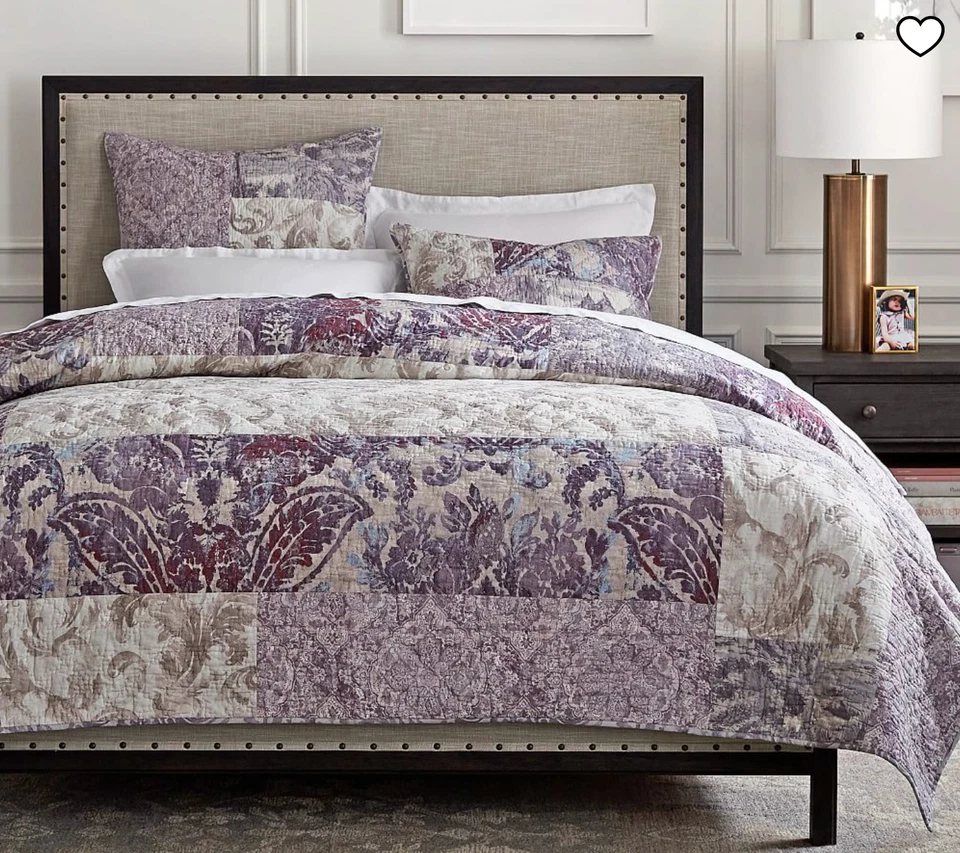 Edredón Pottery Barn KALI Patchwork Cal King nuevo con etiquetas Foto 1 de 4