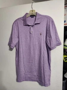 POLO RALPH LAUREN - HERREN CLASSIC FIT - POLO KURZARM LAVENDEL HEMD - GRÖSSE MEDIUM  - Bild 1 von 10