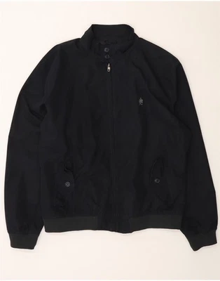 Chaqueta de bombardero FRENCH CONNECTION para hombre UK 42 XL azul marino poliéster CY10 Foto 1 de 3