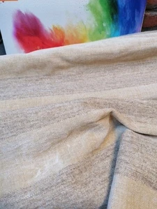 Andrew Martin moquette chenille FR fabric vanilla stripe Montelimar 200x140cm - Picture 1 of 10