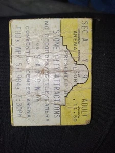 Section A Row 7 Floor Seats Old Convention Center SAXON EXTREMELY RARE - Picture 1 of 1