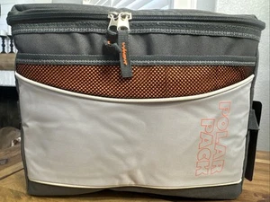 POLAR PACK INSULATED CAN COOLER COLLAPSABLE LUNCH BOX LONCHERA GRAY - Picture 1 of 8