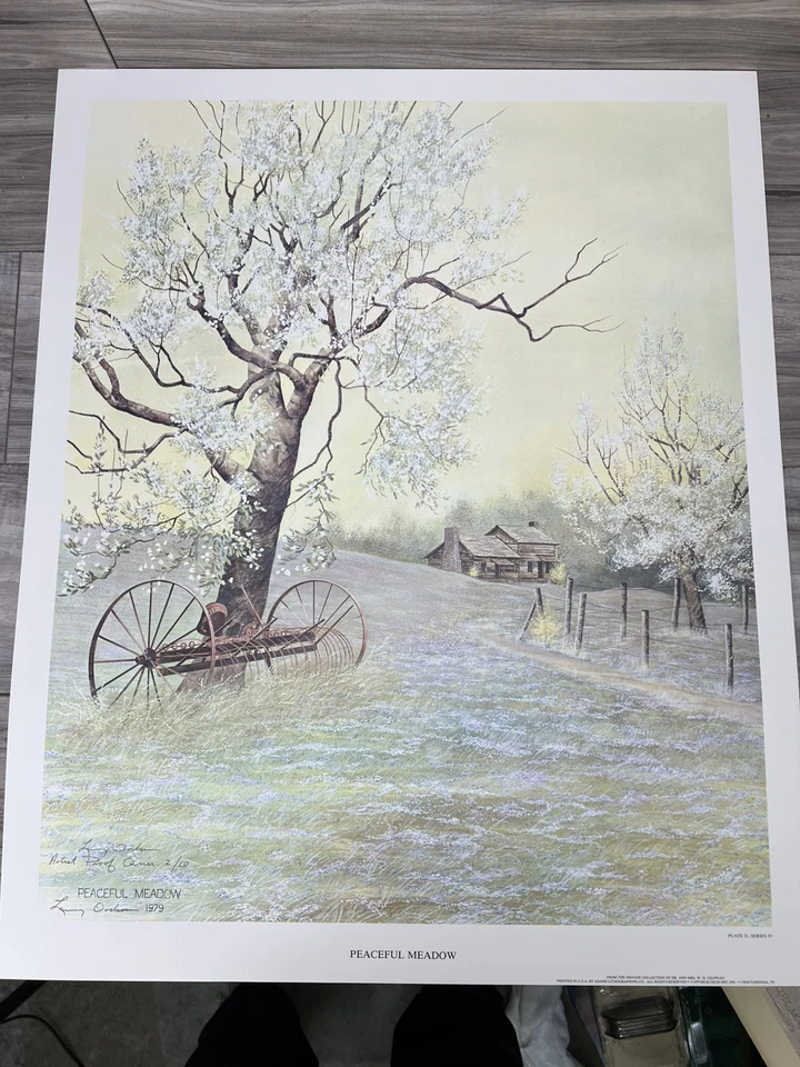 RARO Larry Dodson-1979 "PRADO PACÍFICO" PRUEBA DE ARTISTA # 2 de 10, impresión 21x25 Foto 1 de 4