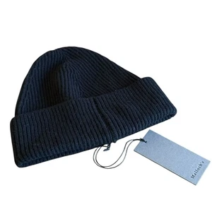 Brandneu mit Etikett Malloch’s schwarze Tay Lammwolle Beanie Mütze UVP 65 £ hergestellt in Schottland - Bild 1 von 6