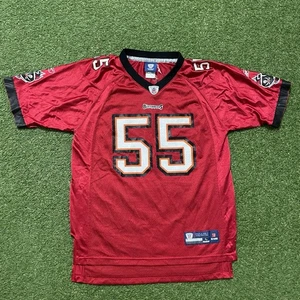 Tampa Bay Buccaneers Jersey Youth Large L Red NFL Football Derrick Brooks Reebok - Picture 1 of 7