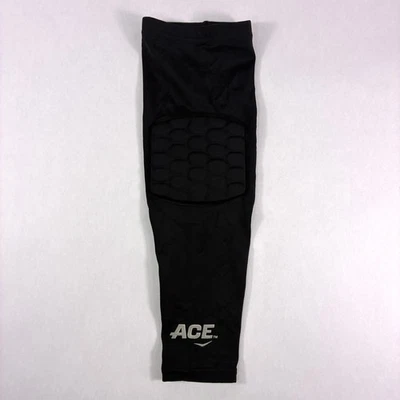 ACE Compression Elbow Sleeve with Pad Abrasion Protection Sz L Black Athletic - Image 1 of 4