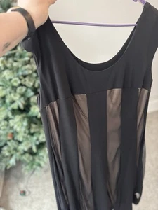 Black And Taupe Dress - Picture 1 of 4