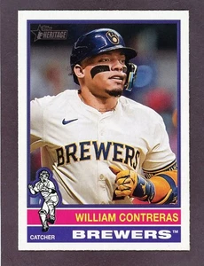 2025 Topps Heritage Alternate Cartoon Variations William Contreras Brewers - Bild 1 von 1