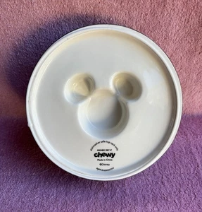Chewy Disney Black/White Dog/Cat Ceramic Bowl Slow Feed Double Sided Bowl - Picture 1 of 17