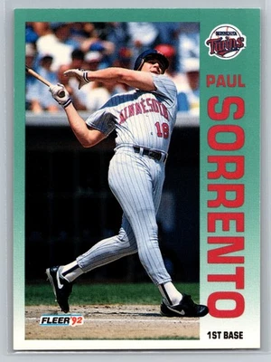1992 Fleer - Paul Sorrento #218 - Image 1 of 2