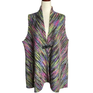 Habitat Lagenlook tunica maglione un bottone gilet donna XL? Artsy Colorato - Foto 1 di 14