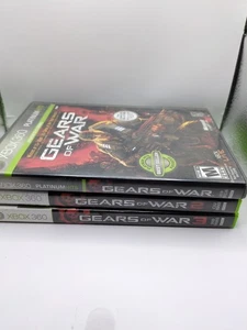 Microsoft Xbox 360 Gears of War 1 2 & 3 Trilogy 2011 - Lote de 3 juegos paquete - Imagen 1 de 11