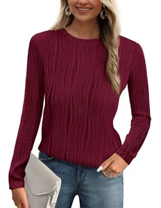 Long Sleeve Tops for Women 2025 Spring Fall Trendy Business Dressy Casual Shi... - Picture 1 of 9