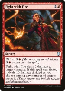 Fight With Fire Magic The Gathering Dominaria Card MINT - Picture 1 of 6