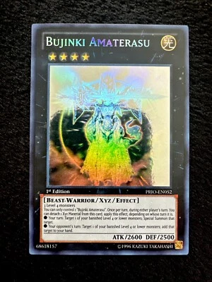 🔥YUGIOH • BUJINKI AMATERASU • GHOST RARE • 1st EDITION • PRIO-EN052 • NM🔥 - Image 1 of 4