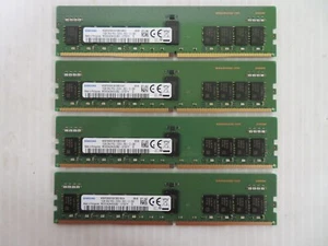 SAMSUNG 64GB (4x16GB) PC4-2666V 2Rx8 ECC Reg Memory RAM Kit M393A2K43CB2-CTD7Y - Picture 1 of 2