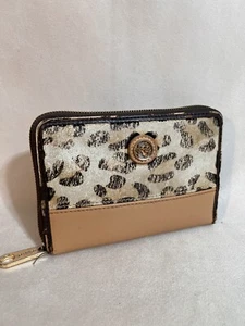 Spartina 449 Leder-Geldbörse Leopardenmuster mit umlaufendem Reißverschluss. - Bild 1 von 10