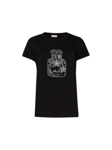 T-Shirt Liu Jo da donna a manica corta, in puro cotone, colore nero codice WA... - Foto 1 di 4
