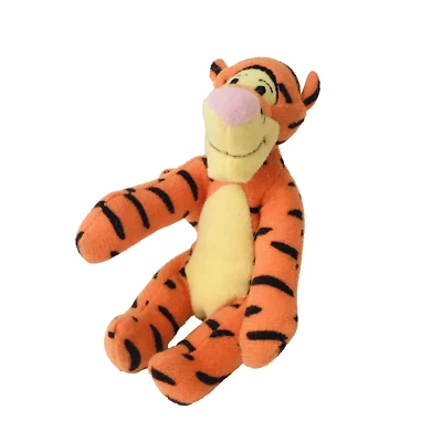 McDonald's Winnie the Pooh Mini TIGGER Beanie 3" Plush Stuffed Animal E1-136 - Image 1 of 4