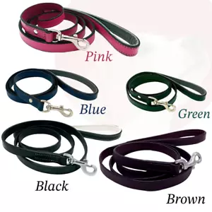 Shwaan Leather Dog Leash handmade |Heavy duty leash |leash size 6ft,5t,4ft,3ft - Picture 1 of 32