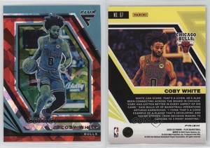 2022-23 Panini Flux Red Cracked Ice Prizm Coby White #67