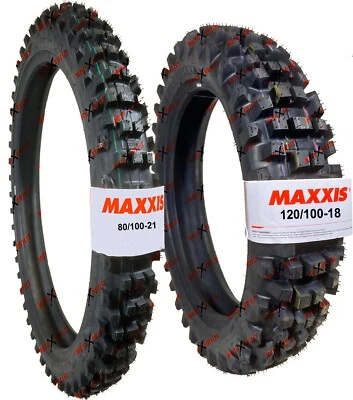 Maxxis Desert IT 80/100-21 120/100-18 Front Rear Tire Set Dirt Bike Tires Foto 1 de 4